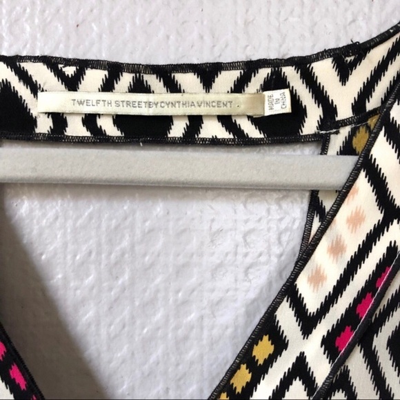 TWELFTH STREET by Cynthia Vincent Silk Print Dress - Picture 5 of 9